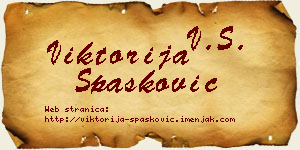 Viktorija Spasković vizit kartica
